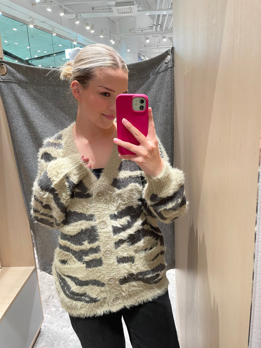 NMFLYNN Knit Cardigan - Aluminum