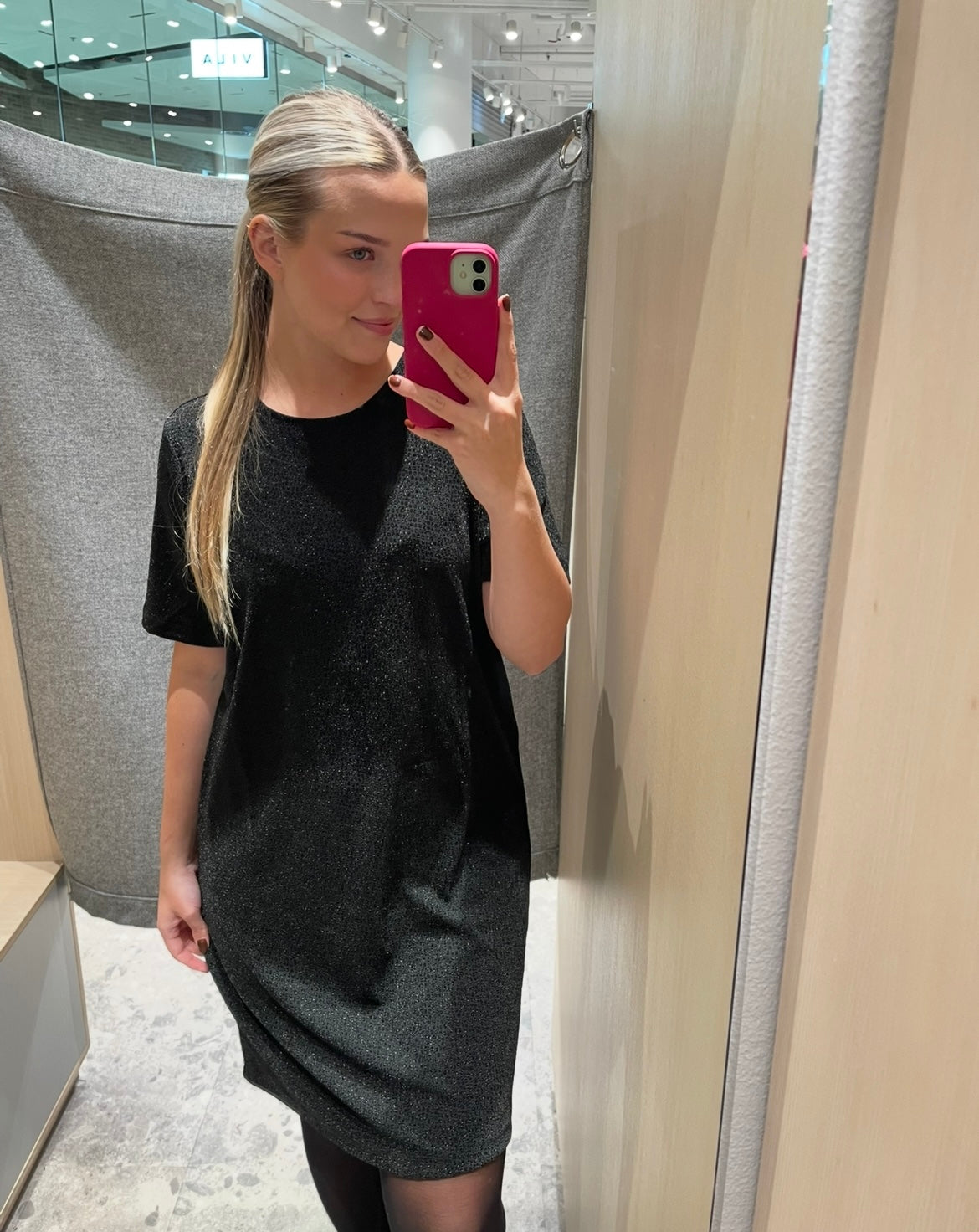 PCJINA Short Dress - Black