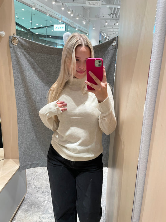 VICLAUDIE Knit Top - Super Light Natural Melan
