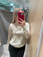 VICLAUDIE Knit Top - Super Light Natural Melan