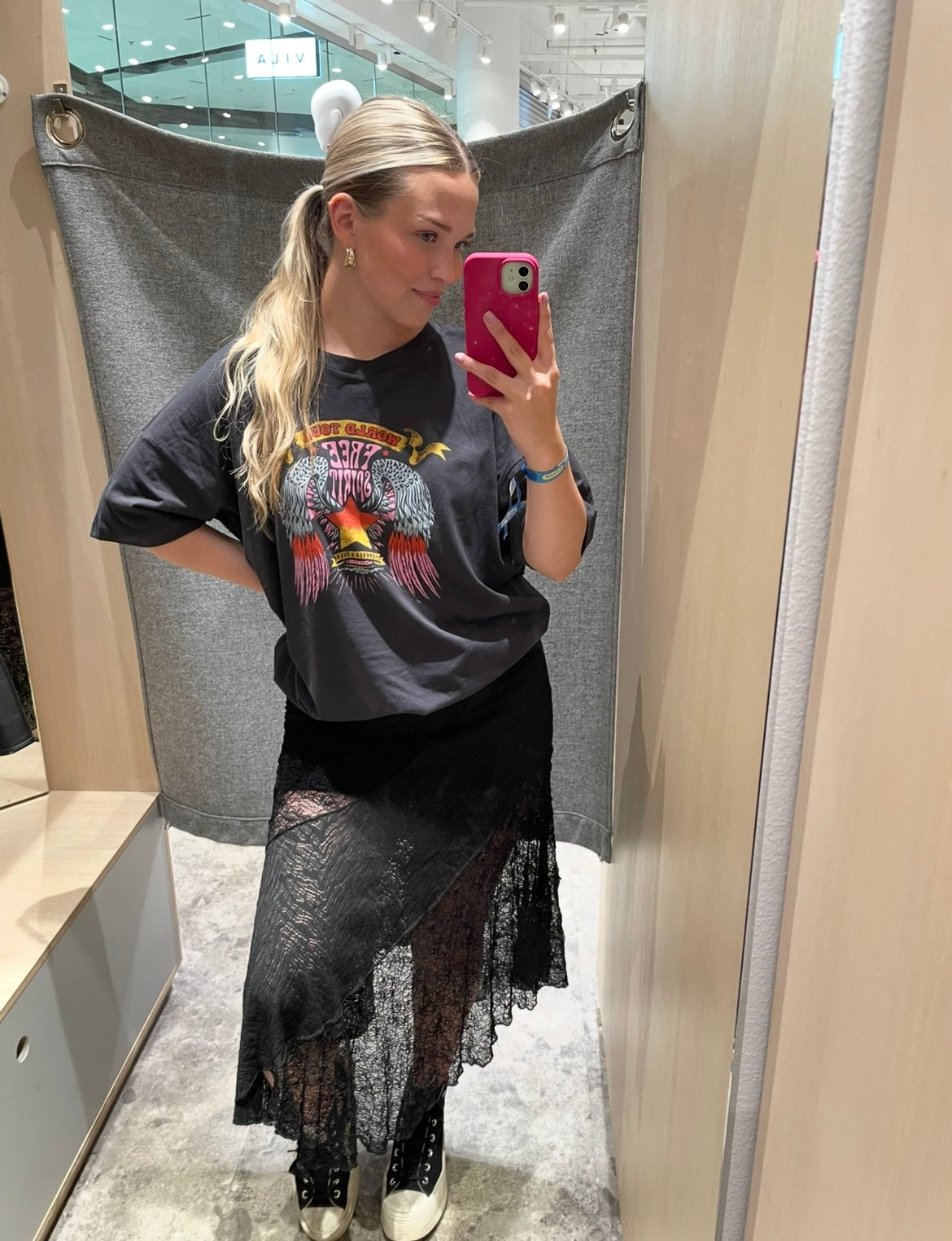 NMTRUDY Long Skirt - Black