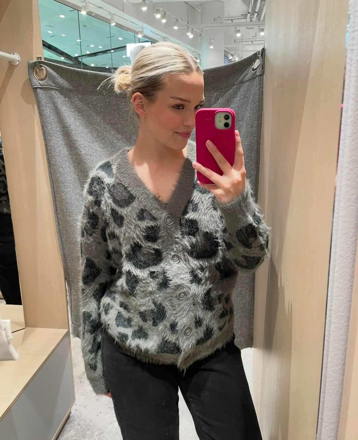 NMFLYNN Knit Cardigan - Charcoal Gray