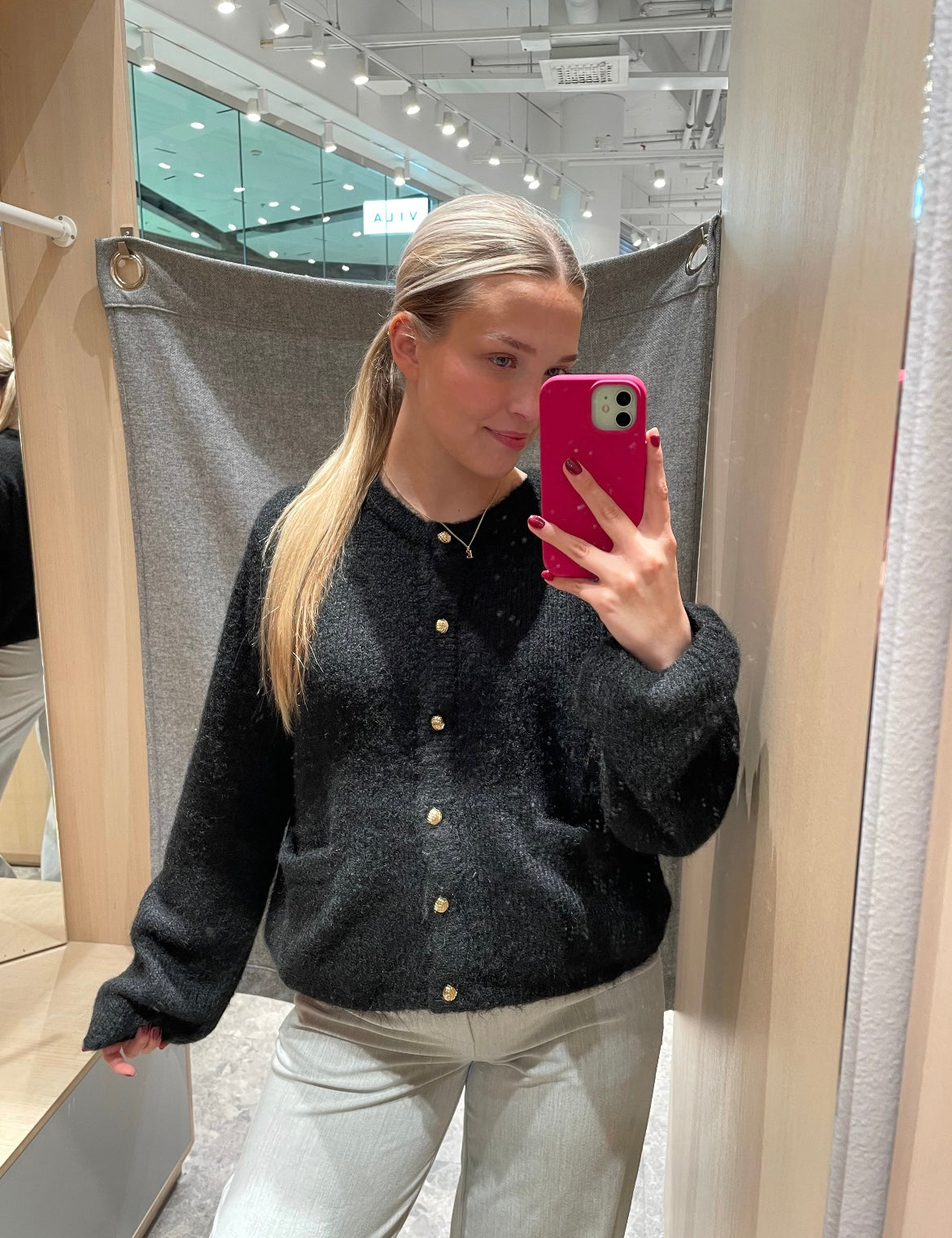 OBJSAGGIA Pullover - Black