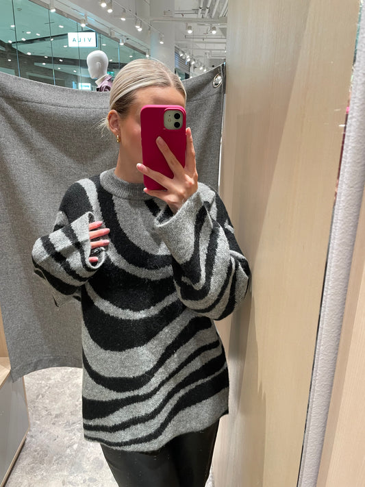 OBJDIANA Pullover - Medium Grey Melange