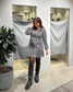 VIBARINA Dress - Silver Colour