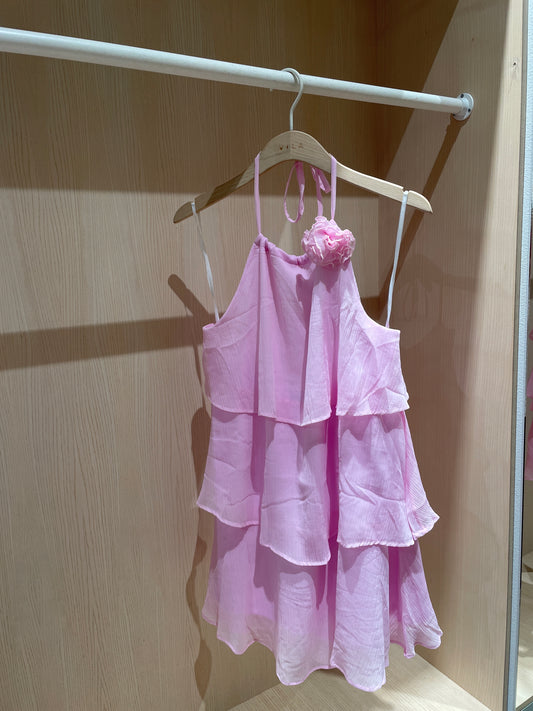 PCCLARA Short Dress - Pink Tulle