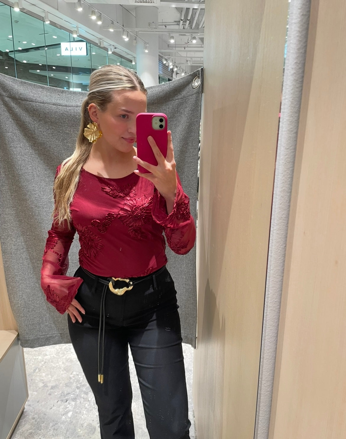 PCOFFIA Top - Beet Red