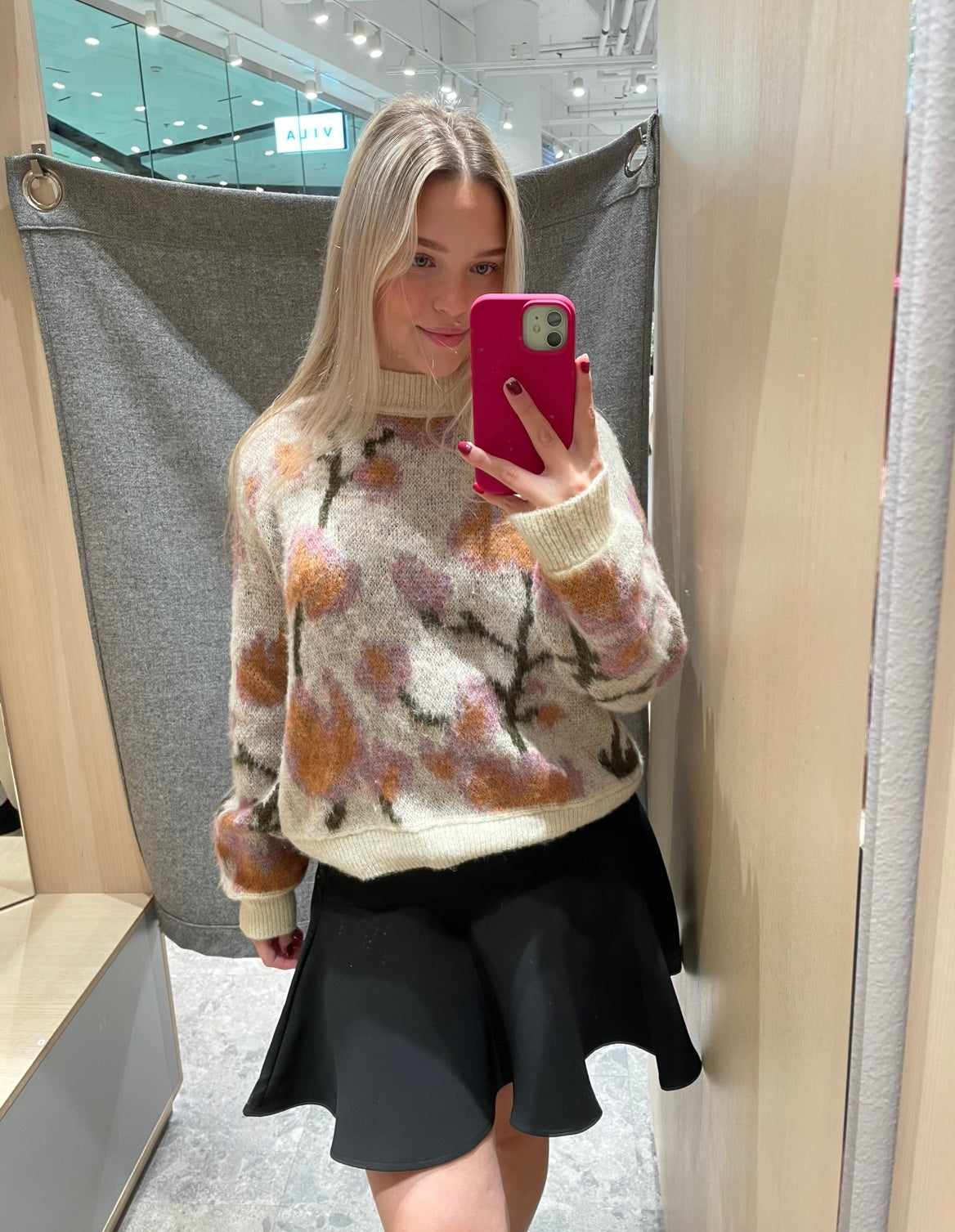 VISABBY Short Skirt - Black Beauty