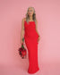 VIREJA Long Dress - Racing Red