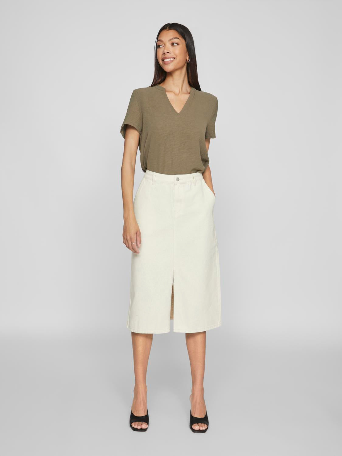 VIKIRA Midi Skirt - Birch