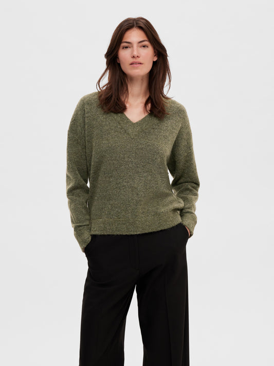 SLFMALINE Pullover - Dusky Green
